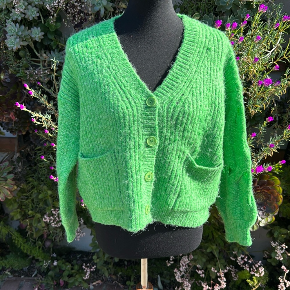 Green Cardigan